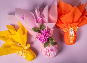 Textile chocolate egg      